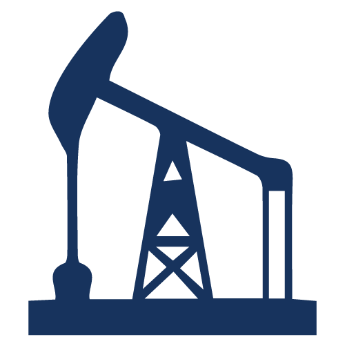 Icon of crude oil pump.